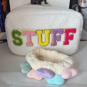 Colorful Stuffed Sherpa Bag